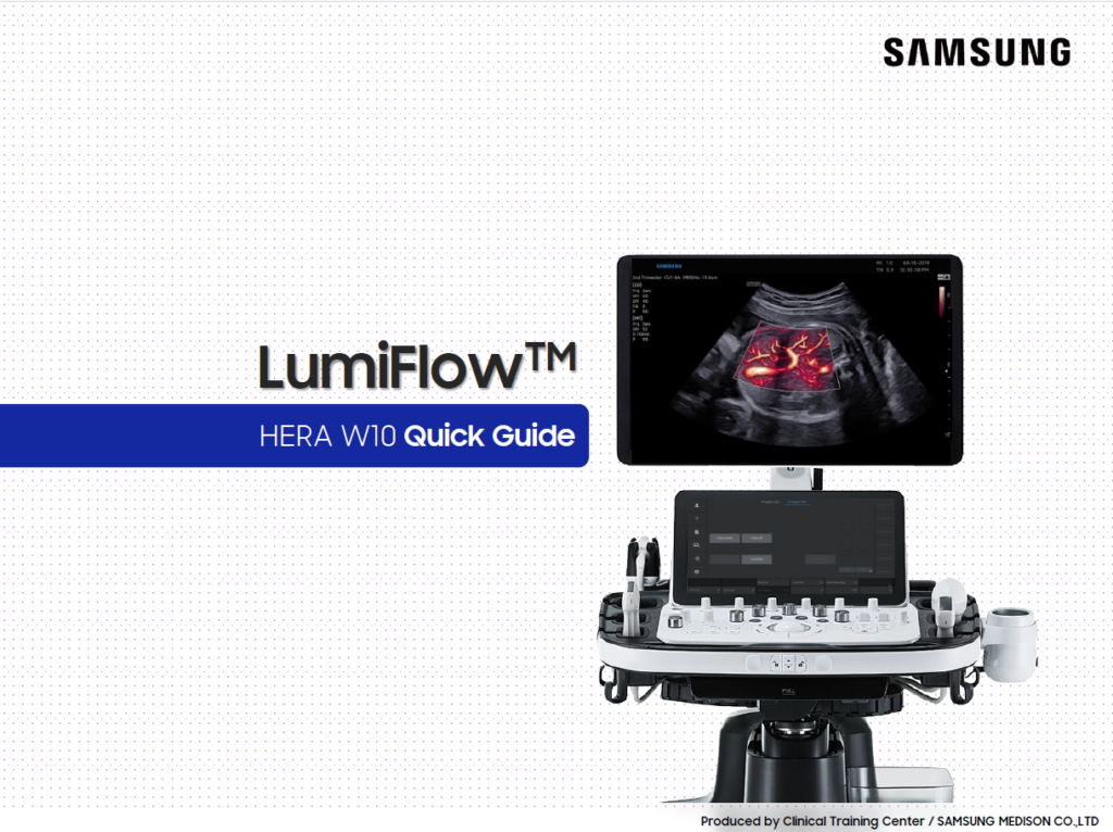 Quick Guide on how to use LumiFlow™ for vascular imaging on the HERA W10