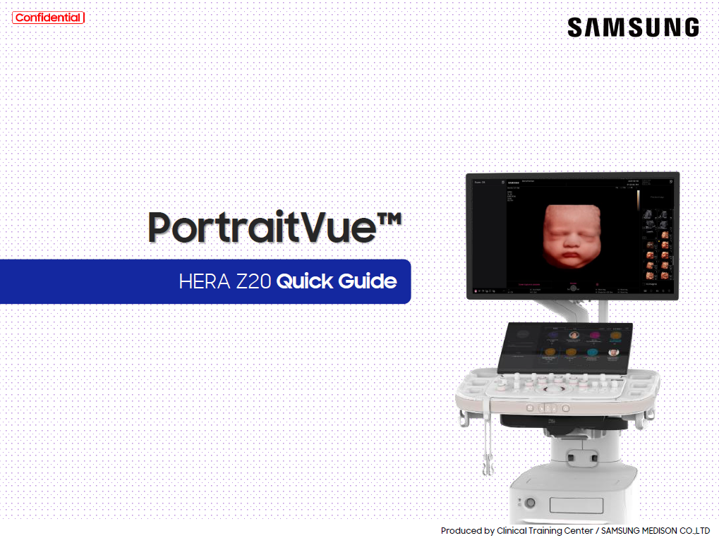 Quick Guide on PortraitVue™ for fetal face ultrasound with 3D rendering and beautification features
