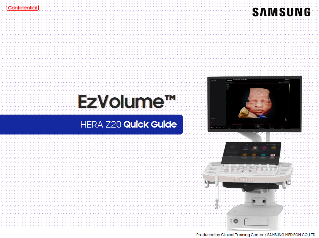 Quick Guide on EzVolume™ for 3D baby ultrasound and trimester-based fetal imaging