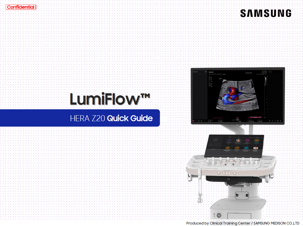 Quick guide on LumiFlow™ for Doppler ultrasound using HERA Z20
