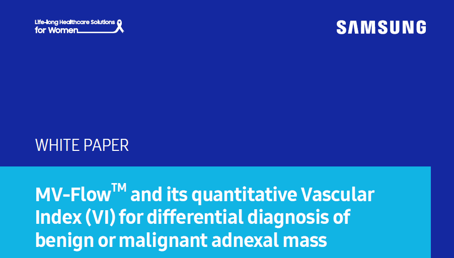 White Paper on ultrasound diagnosis of adnexal mass using MV-Flow™ and the Vascularity Index