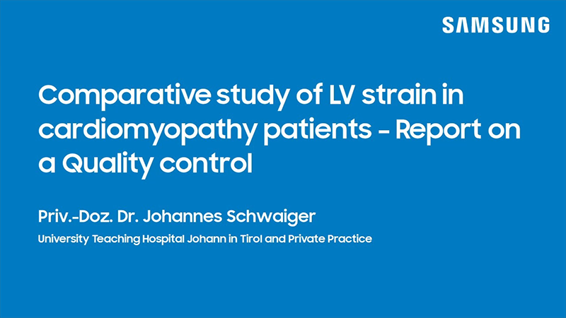 Webinar on LV strain echocardiography for cardiomyopathy assessment using GLS and speckle tracking
