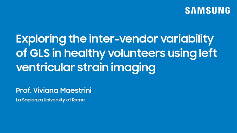 Webinar on inter-vendor variability in GLS using left ventricular strain imaging across different ultrasound systems