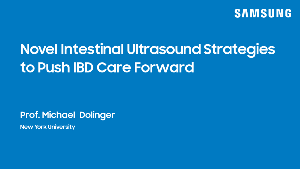 Webinar presentation on pediatric IBD care using intestinal ultrasound