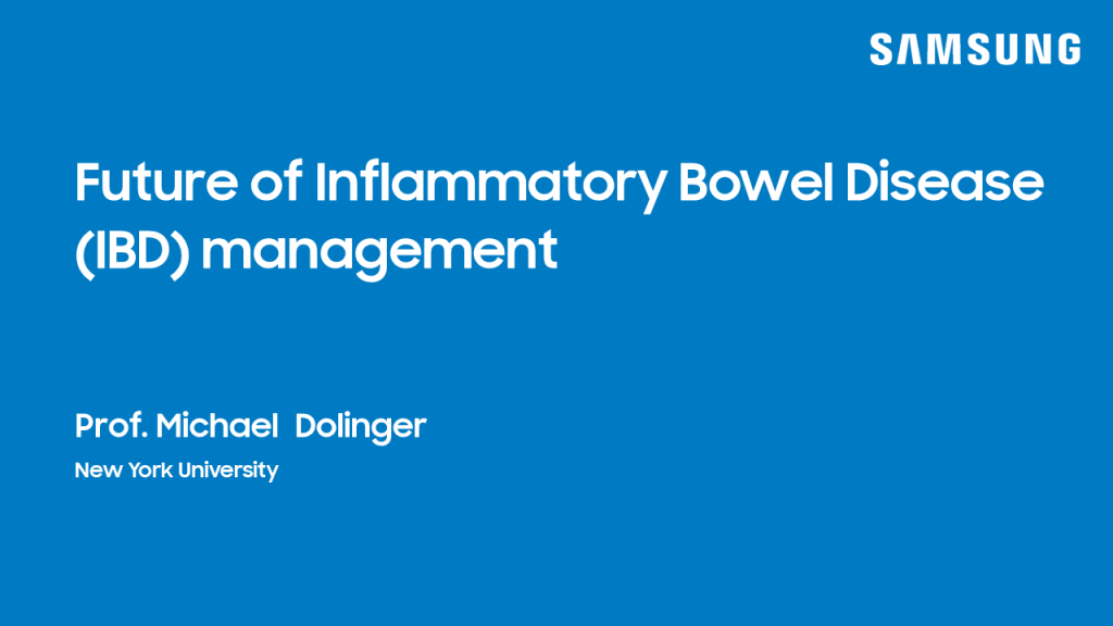 Webinar presentation on the future of inflammatory bowel disease management